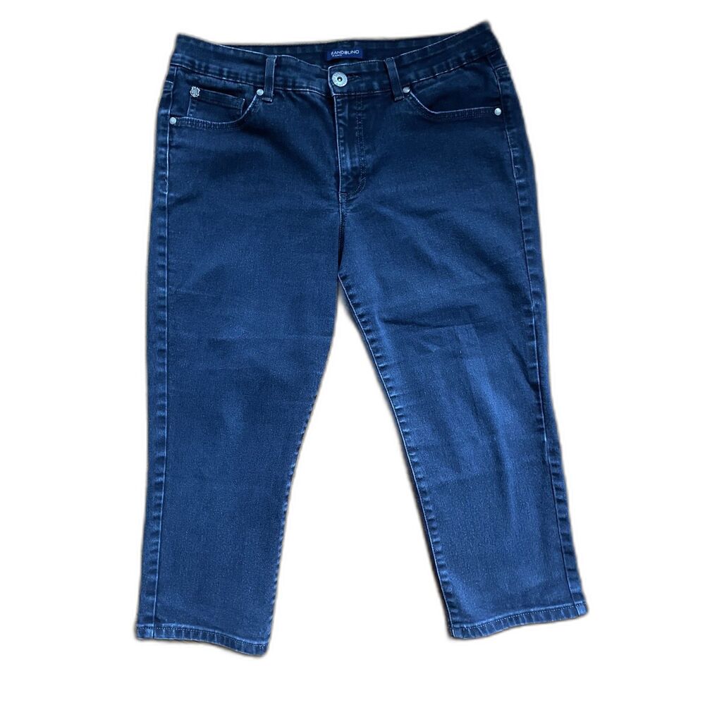 Bandolino Dark Wash Denim Capri Cropped Jeans Size [14]